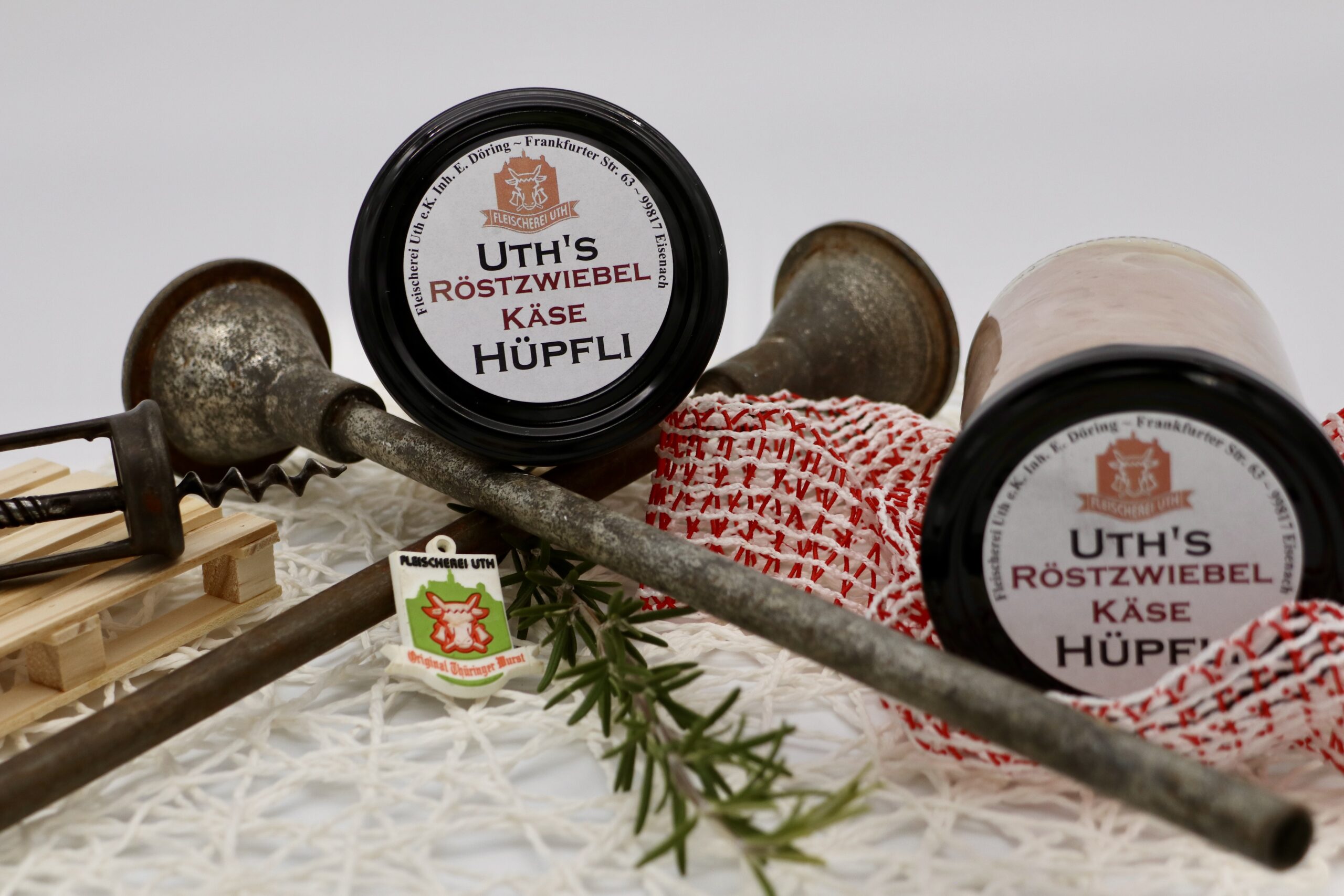 Wurstglas- Fleischkäse Röstzwiebel Käse - Uth's Hüpfli