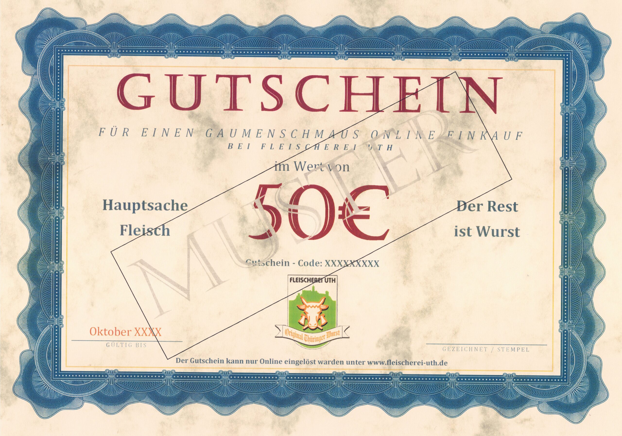 Gutschein - Onlineshop