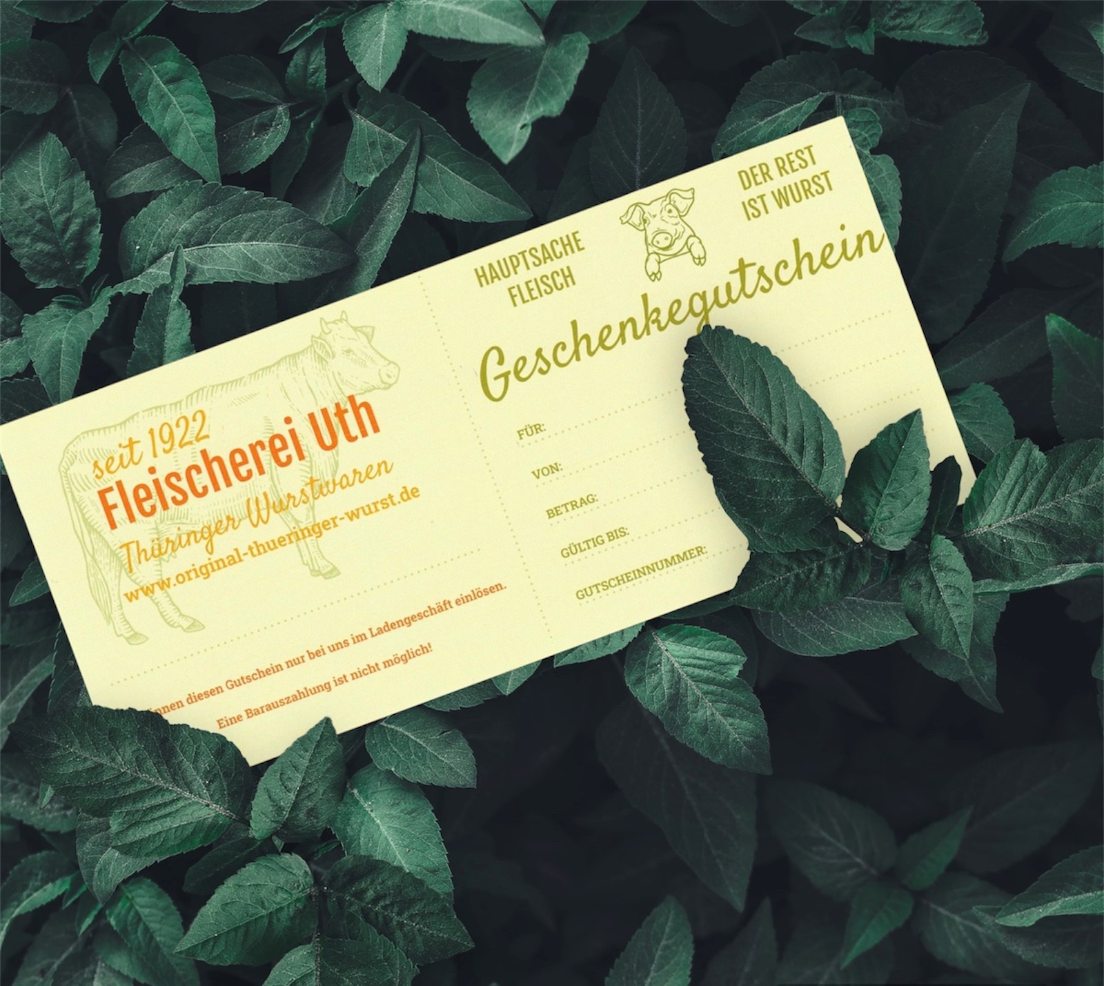 Gutschein - Ladengeschäft